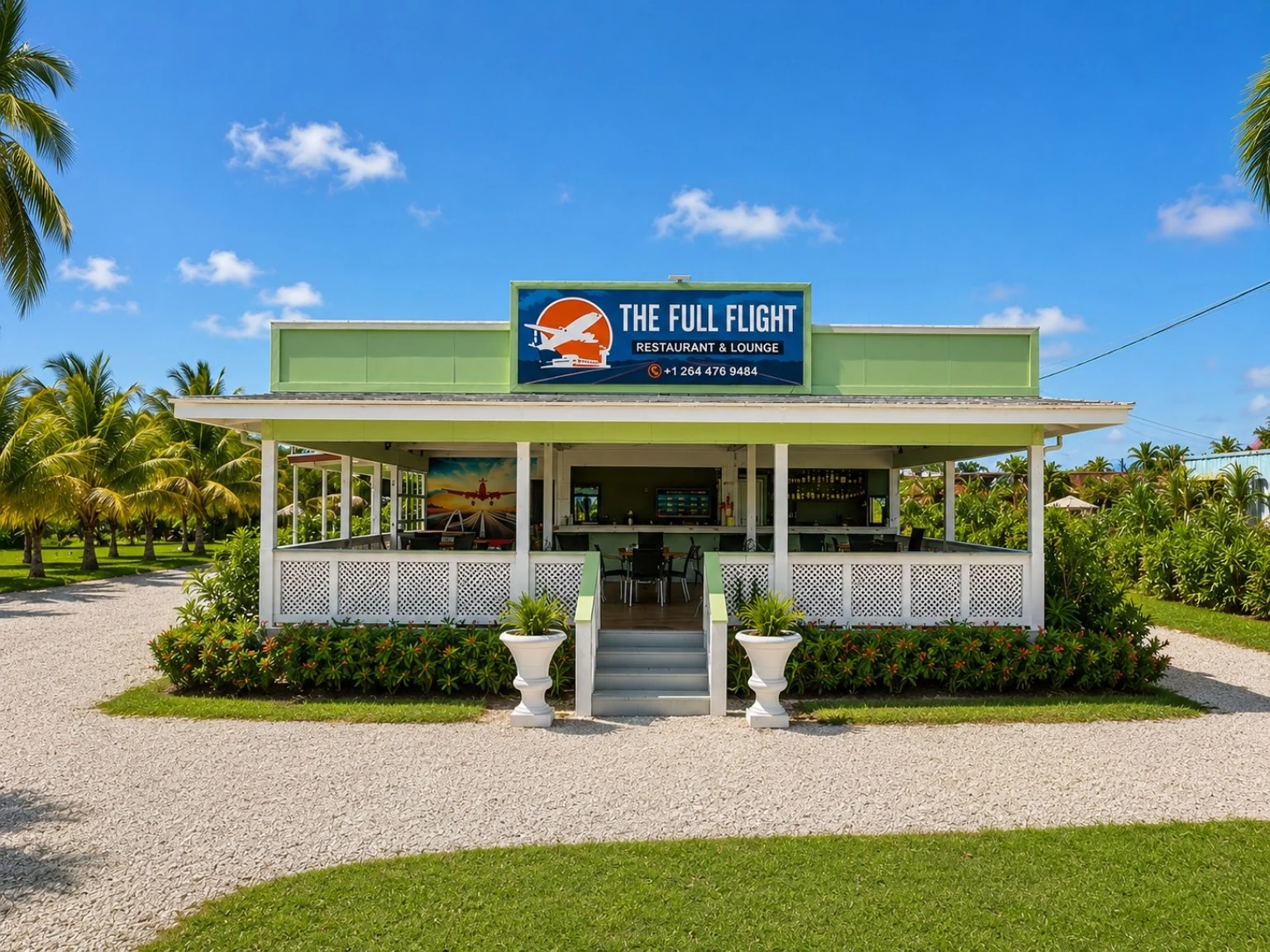 The Full Flight exterior in Anguilla